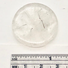 Load image into Gallery viewer, Tourmalated Clear Quartz Disc Pendant Bead | 30mm | 1 Bead |