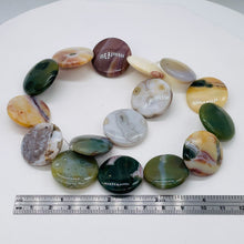 Load image into Gallery viewer, Ocean Jasper Graduated Round Strand | 26x8 to 24x8 mm | Multi-color | 16 Beads |