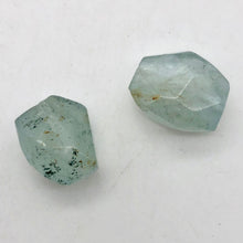 Load image into Gallery viewer, Wow! Aquamarine Faceted Beads | 21x14x7.5-10x10x5mm | Blue | Nugget | 2 Beads | - PremiumBead Primary Image 1