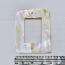 Load image into Gallery viewer, 1 Mother of Pearl Shell 50x39mm Picture Frame Focal Bead 8976