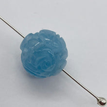 Load image into Gallery viewer, Aquamarine AAA Intricately Carved Round Bead | 12mm | Blue | 1 Bead |