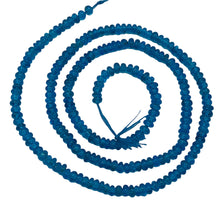 Load image into Gallery viewer, Apatite Roundel 13&quot; Bead Strand | 3 mm | Neon Blue | 190 Beads |
