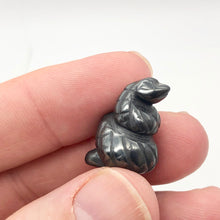 Load image into Gallery viewer, Charmer 2 Carved Hematite Snake Beads | 20.5x20x14mm | Silver Grey - PremiumBead Alternate Image 2