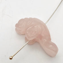 Load image into Gallery viewer, Grace 2 Carved Icy Rose Quartz Manatee Beads | 21x11x9mm | Pink - PremiumBead Alternate Image 3