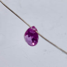 Load image into Gallery viewer, Sapphire Faceted .56ct Briolette | 6x4mm | Pink | 1 Bead |