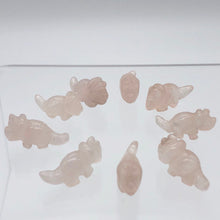 Load image into Gallery viewer, Pink Dinosaur Rose Quartz Triceratops Figurine/Worry | 22x12x7.5mm | Pink - PremiumBead Alternate Image 4