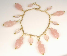 Load image into Gallery viewer, Stunning! Rose Quartz Goddess & 14Kgf Bracelet 409287RQ - PremiumBead Primary Image 1