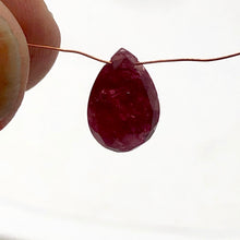 Load image into Gallery viewer, Natural Unheated Faceted 3.72 Carats Red Ruby Bead | 12x8x4mm | 1 Bead |