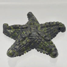 Load image into Gallery viewer, Peridot Jasper Hand Carved Starfish Pendant Bead | 58x57x12mm | Green/Grey - PremiumBead Alternate Image 2