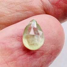 Load image into Gallery viewer, Sapphire1.9ct Flat Faceted Briolette Pendant Bead | 9x6x4mm | Pale Green | 1 |
