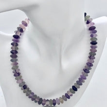 Load image into Gallery viewer, Fantastic! Multi-Hue Frosted Fluorite 10x5mm Wheel-Rondelle Bead Strand - PremiumBead Alternate Image 10