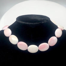Load image into Gallery viewer, Conch Shell Oval Strand | 25x18x6mm | Pink White | 16 Bead(s)