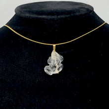 Load image into Gallery viewer, Ribbit! Natural Quartz Frog 22K Vermeil Pendant 509266QZG