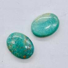 Load image into Gallery viewer, 2 Natural 16x12x5mm Turquoise Skipping Stone Focal Beads 2194