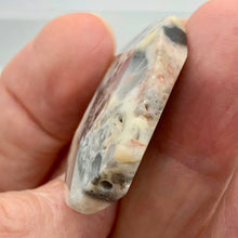 Load image into Gallery viewer, Crazy Lace Agate Scenic Carved Pendant Bead | 40x30x8mm | Gray White Orange |