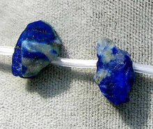 Load image into Gallery viewer, 2 Natural Rough Indigo Lapis Nugget Pendant Beads 5776 - PremiumBead Alternate Image 2