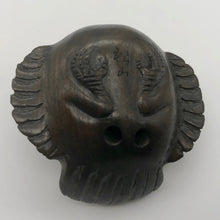 Load image into Gallery viewer, Carved Wren Dark Teak Ojime/Netsuke Bead - PremiumBead Alternate Image 5