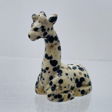 Load image into Gallery viewer, Dalmation Stone Giraffe Giraffe | 49x28x20mm | White Black | 1 Figurine