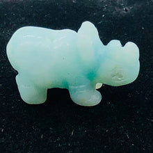 Load image into Gallery viewer, Amazonite Hand Carved Blue Rhinoceros Figurine | 21x13x8mm | Blue