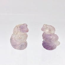 Load image into Gallery viewer, Charmer Carved Amethyst Snake Serpent Beads | 20x11x7mm | Purple - PremiumBead Alternate Image 3