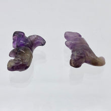 Load image into Gallery viewer, T-Rex Dinosaur 2 Amethyst Tyrannosaurus Rex Beads | 21x18.5x8mm | Purple w/Brown - PremiumBead Alternate Image 11