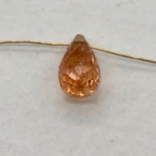 Load image into Gallery viewer, Imperial Topaz 1.4ct Briolette | 8x5mm | Pink Orange | 1 Bead |