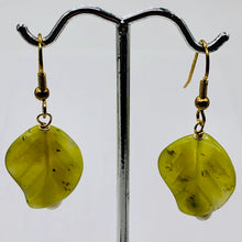 Load image into Gallery viewer, Korean Jade14K Gold Filled Leaf Earrings | 1 3/4" Long | Green | 1 Pair |