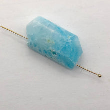 Load image into Gallery viewer, 35cts Druzy Natural Hemimorphite Pendant Bead | Blue | 33x15x10mm | 1 Bead |