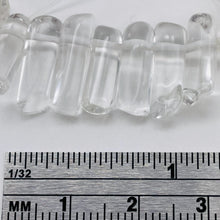Load image into Gallery viewer, Quartz Polished Points Strand | 29x7 to 14x5mm | Clear | 84g | 75 Beads |
