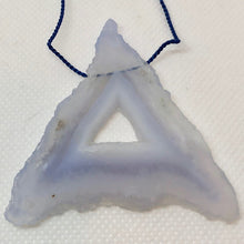 Load image into Gallery viewer, 70cts Blue Chalcedony Pendant Bead - Triangular Layers 9852M - PremiumBead Primary Image 1