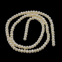 Load image into Gallery viewer, Natural Creamy White High Luster 4x3mm Freshwater Pearl Strand 103127