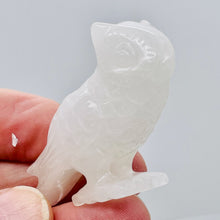 Load image into Gallery viewer, White Jade Owl Carving | 45x24x55mm | White | 1 Figurine |