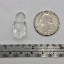 Load image into Gallery viewer, Intricately Carved Quartz Female Laughing Buddha Beads | 25x14x11.5mm | Clear - PremiumBead Alternate Image 3