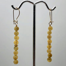 Load image into Gallery viewer, Tigereye 14K Gold Filled Earrings | 2 Inch Drop | Golden |