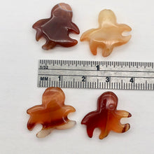 Load image into Gallery viewer, Natural Red Carnelian Dangly Octopi Beads | 18x20x4mm | Orange | Bead(s) - PremiumBead Alternate Image 3