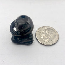 Load image into Gallery viewer, Sumo Carved Teak Froggie Toad Ojime Netsuke Bead | 24x19x16mm | Brown - PremiumBead Alternate Image 5