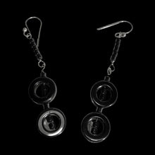 Load image into Gallery viewer, Hematite and Sterling Silver Earrings Very Chic 310655
