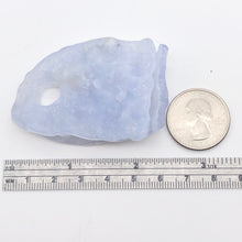 Load image into Gallery viewer, 202cts Blue Chalcedony Natural & Untreated Designer Pendant Bead - PremiumBead Alternate Image 7