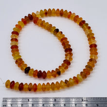 Load image into Gallery viewer, Carnelian Agate Half Strand Roundel Beads | 8x4mm | Orange | 44 Beads |
