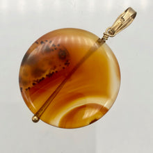 Load image into Gallery viewer, Made in USA Orange-Red Carnelian 14Kgf Pendant 505677C - PremiumBead Alternate Image 2