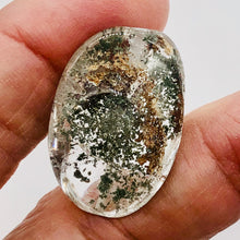Load image into Gallery viewer, Lodalite Quartz Oval Pendant Figurine Bead | Clear Included|1 Bead| 32x22x13 mm|