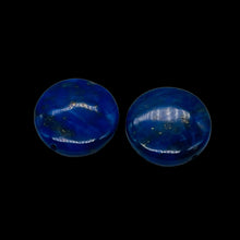 Load image into Gallery viewer, 2 Exquisite Natural Lapis 16mm Coin 9345