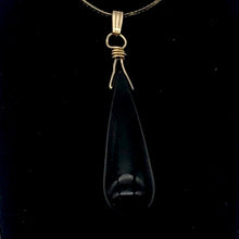 Load image into Gallery viewer, Hot! Black Onyx 14K Gold Filled Pendant | 2 1/4" Long |