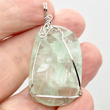 Load image into Gallery viewer, 21 Gram Green Fluorite Silver Wire-Wrapped Pendant | 2" Long |