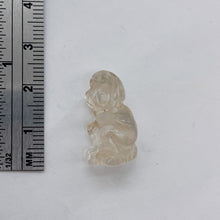 Load image into Gallery viewer, Adorable 1 Carved Rose Quartz Monkey Bead | 20.5x12x11mm | Pink