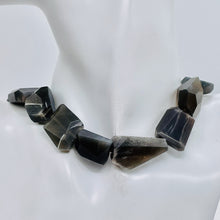 Load image into Gallery viewer, Grey Black Moonstone 104g Faceted Bead Strand | 15 1/2" |Gray Black | 16 Beads |