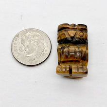 Load image into Gallery viewer, Wisdom Carved Tigereye Owl Figurine Worry-stone | 21x12x9mm | Golden Brown - PremiumBead Alternate Image 3