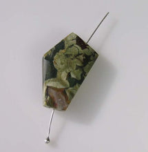 Load image into Gallery viewer, Designer Rainforest Jasper Rhyolite Pendant Bead 9655MM - PremiumBead Primary Image 1