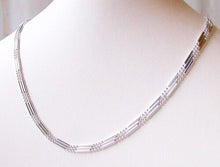 Load image into Gallery viewer, Italian Silver 3 Waterfall Chain 24" Necklace 10074D - PremiumBead Alternate Image 2