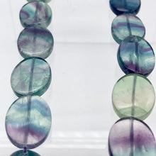 Load image into Gallery viewer, Rare! Carved 20x15mm Oval Fluorite 16" Bead Strand! - PremiumBead Alternate Image 6